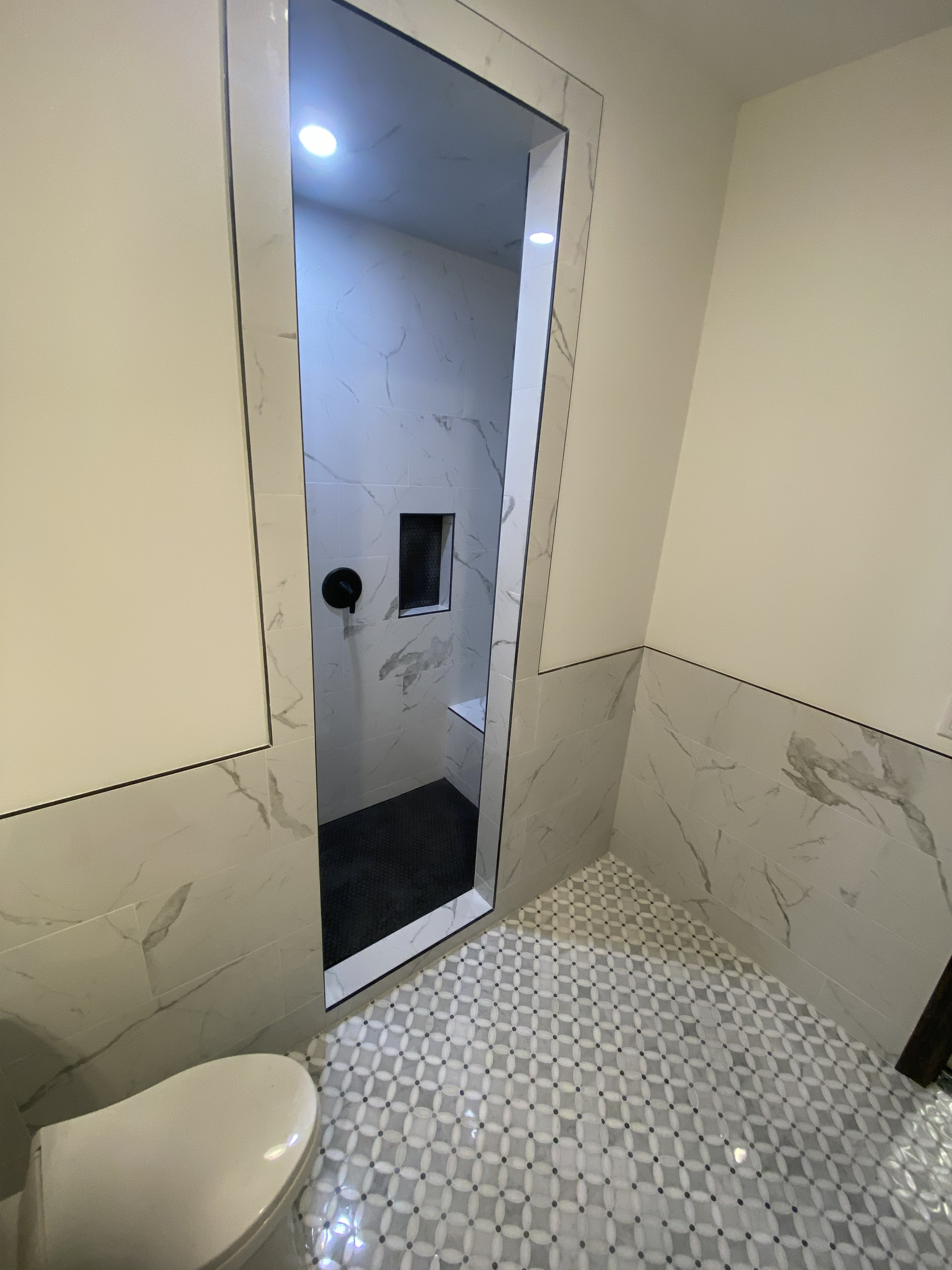 Clarence bathroom remodel project photo 1