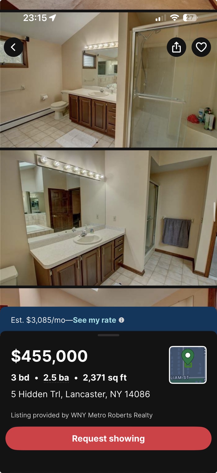 Tile and shower renovation in Cheektowaga, NY